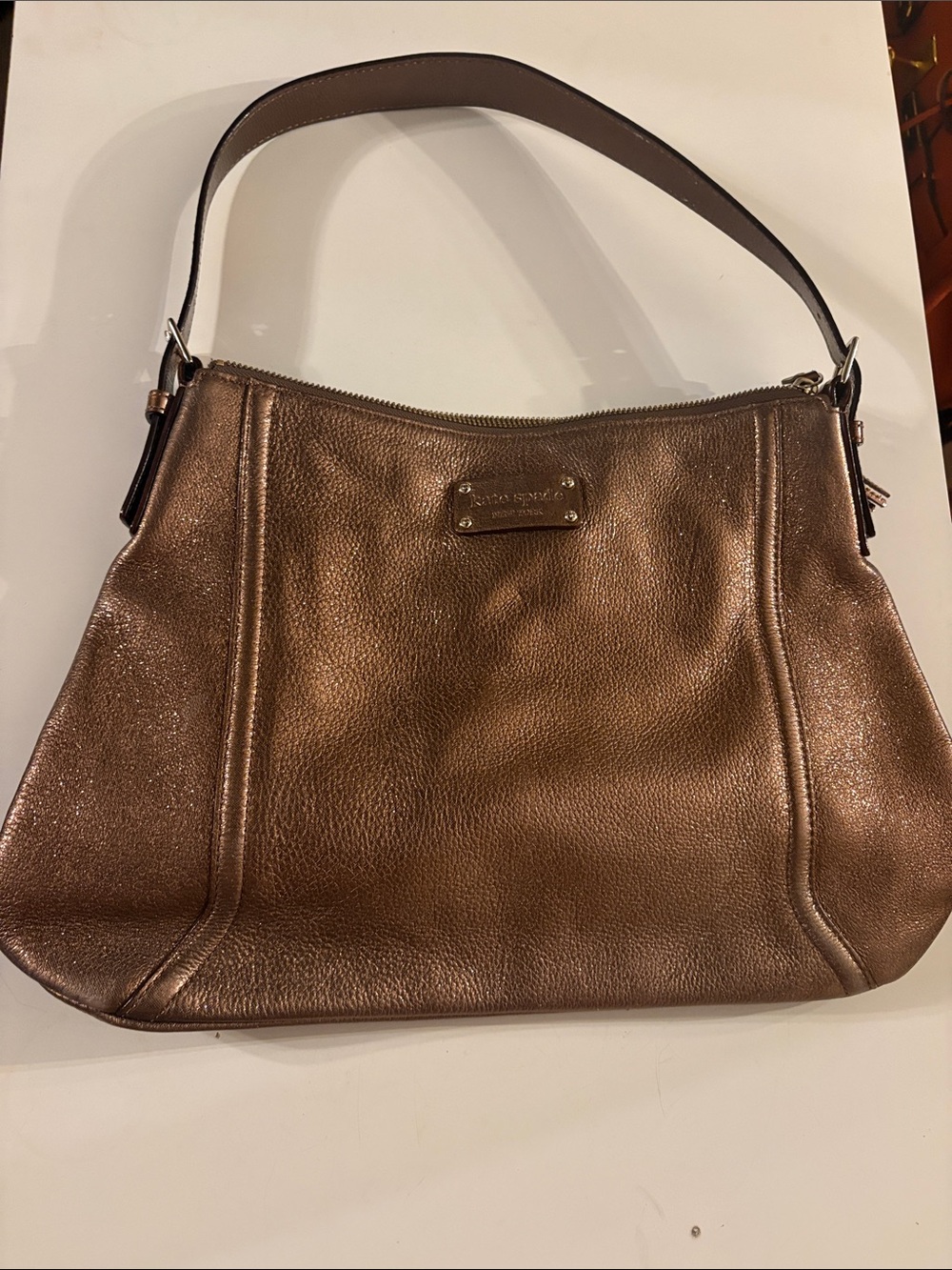Kate spade Metallic Bronze Shoulder Bag